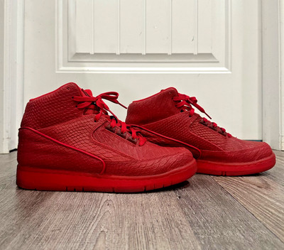 Nike Air Python All Red Mens Size 10 Used No Box 705066-600