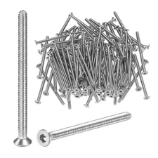 100pcs Flat Head Machine Screws Hex M2x0.4 Stainless Steel 30mm Length