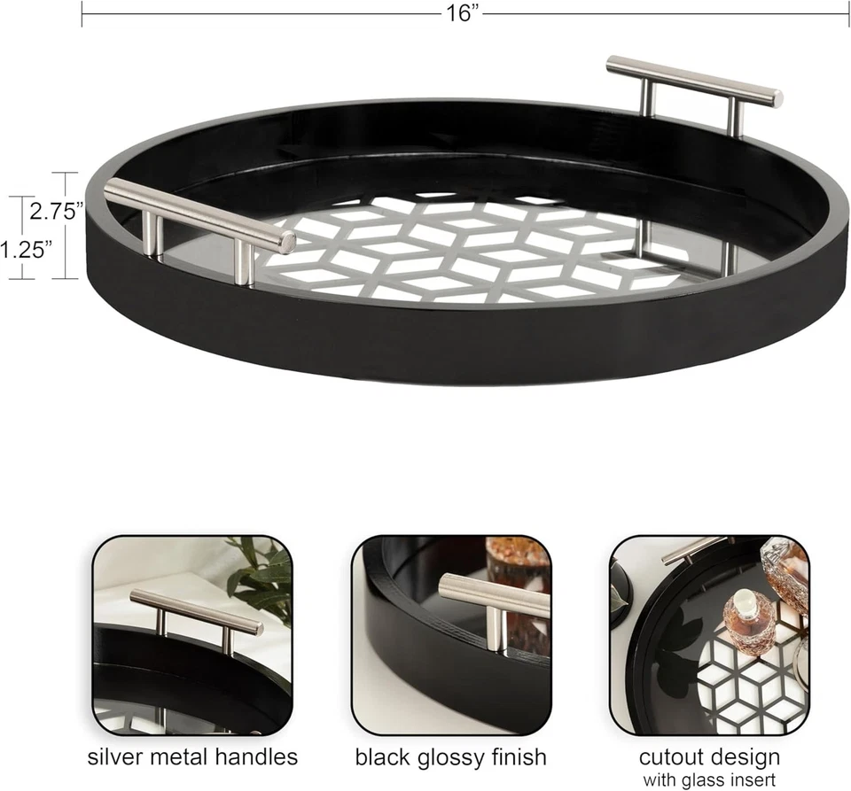 Contemporary Decorative Tray for Living Room - Image 4 of 4