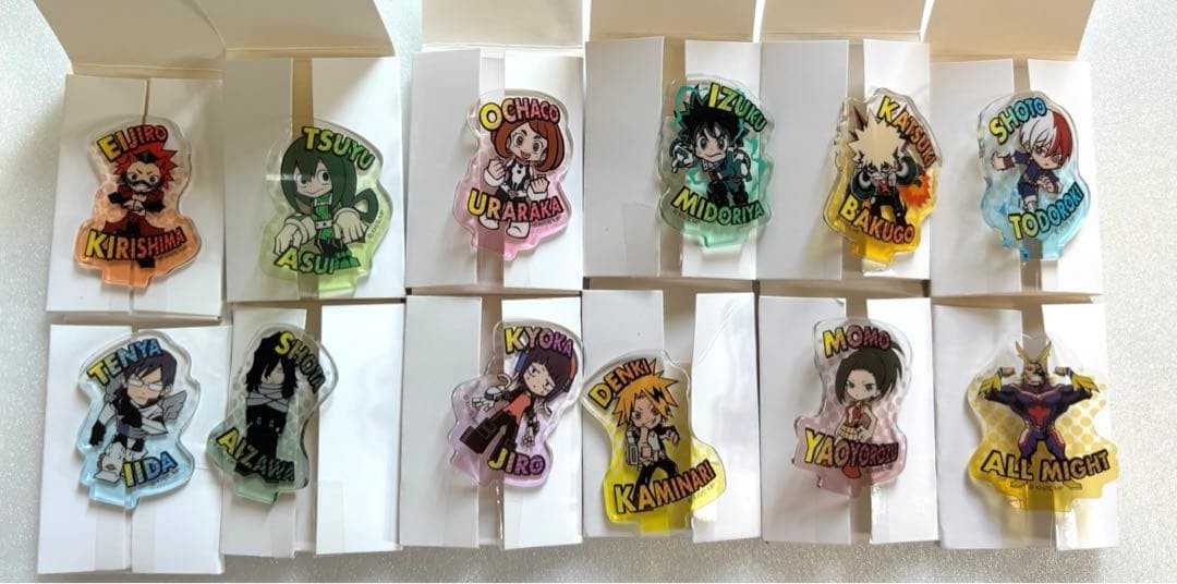 My Hero Academia Acrílico Mini Set Completo Los 12 Personajes Coleccionables ...