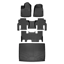 SMARTLINER A0573/B0589/C0589/E0708 3Row Floor Liners +Behind 3rd Row Cargo Liner