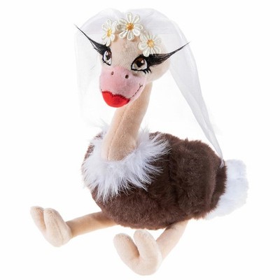 Heunec CharakAnimal bridal bouquet, cuddly toy, plush, fabric animal, 23 c...