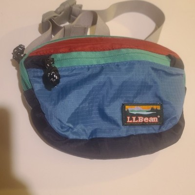 L.L. Bean Colorblock Retro Buckle Waist Fanny Packs Shoulder Bag Hip Sack Waist