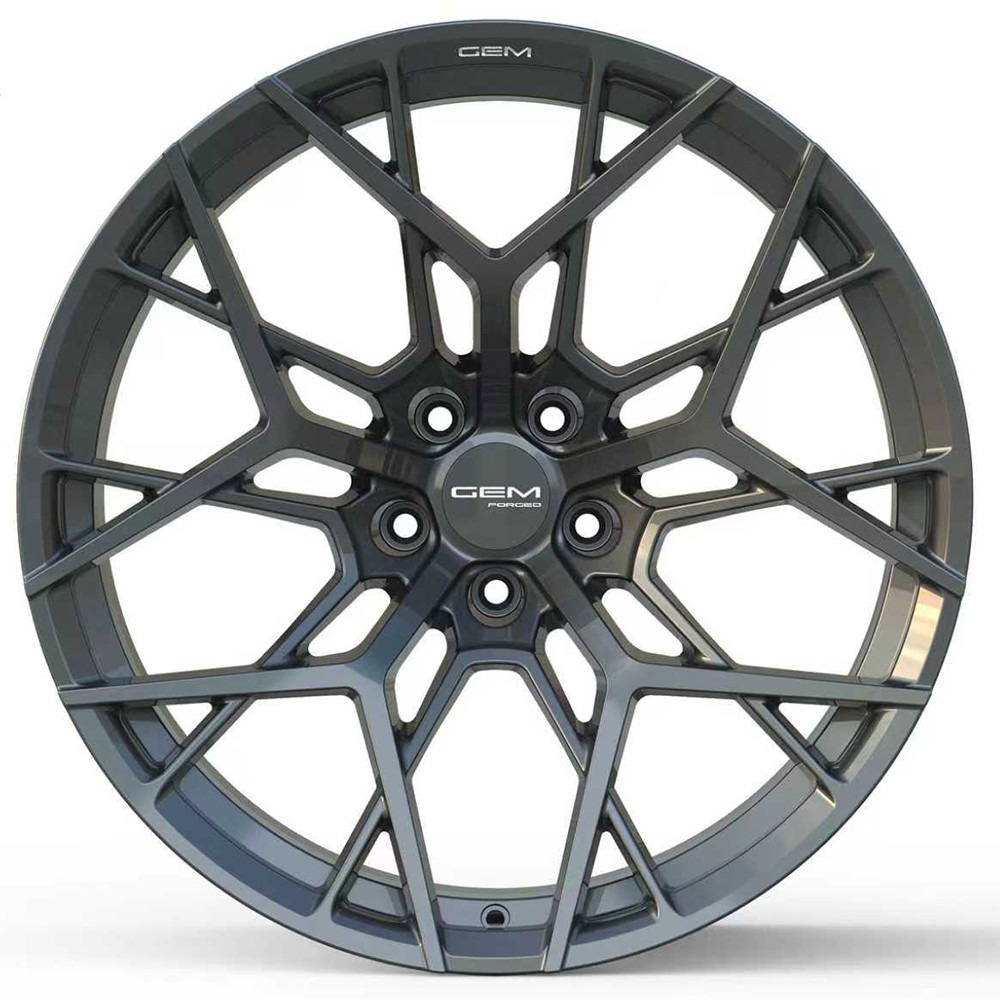 20" GEM Forged GZR Style ZR1 Gloss Gunmetal Wheels for Audi R8 Gen 1 2006–2015