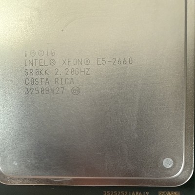 Lot x2 Intel Xeon E5-2660 SR0KK 2.20GHz 20MB 8 core LGA2011 CPU Processor 