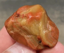 0.7 oz Lake Superior Agate TOP SHELF Bright Flow Lines Jelly Killer LSA