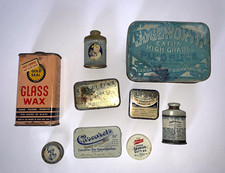 Edgeworth Ex-lax Colgate Frenchs Gold Seal Cascarets Sears Vintage Tin Lot Edgeworth Ex-lax Colgate Frenchs Gold Seal Cascarets Sears Vintage Tin Lot