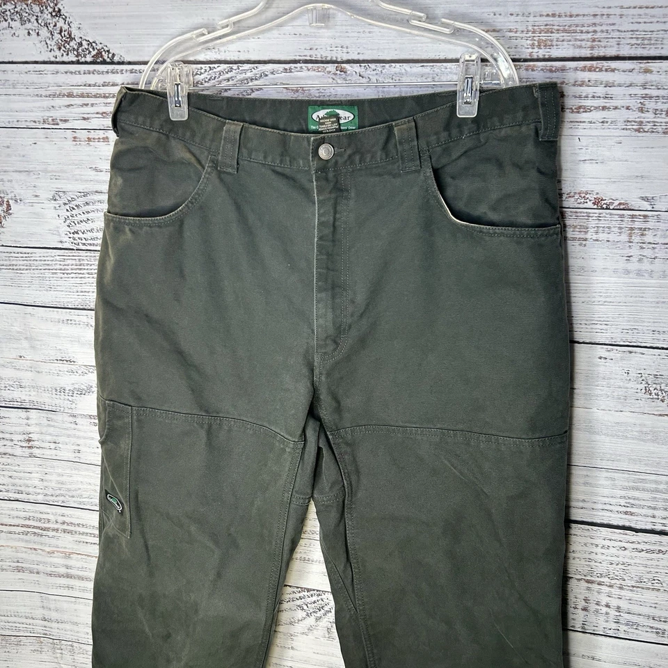Arborwear Green Heavyweight Canvas Original Tree Climber Cargo Pants Men’s 38x34 - Image 4 of 4
