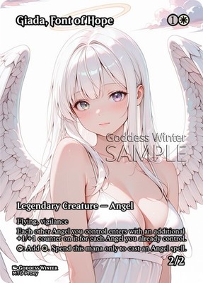 MTG - Giada, Font of Hope - Fanart Borderless Style - EDH / Playtest