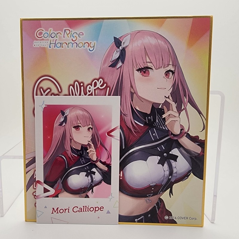 Mori Calliope Hololive 6th fes. Color Rise Harmony Shikishi Message Board Cheki