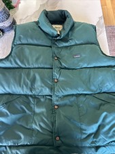 LL bean Down Vest Hunter Green Kids Size 14-16