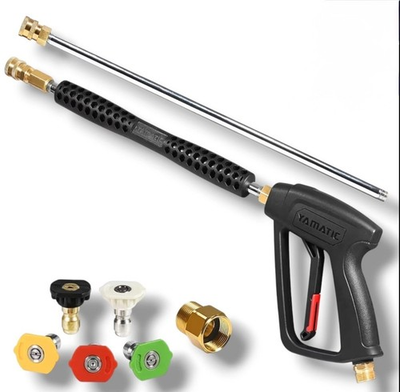 #ad Pressure Washer Gun Wand Kit 4000 PSI w Swivel Plug M22 Coupler for Foam Canon $34.95