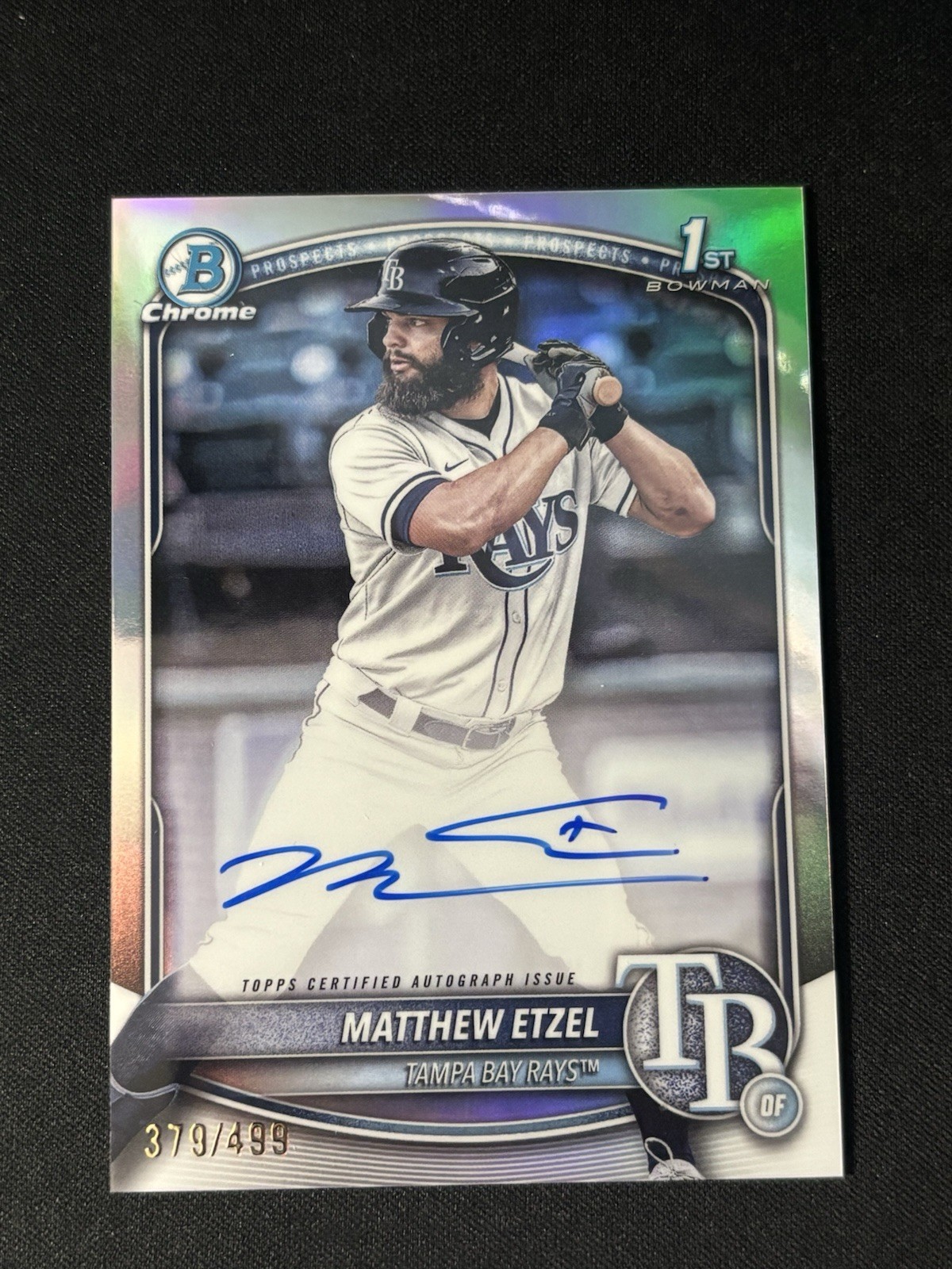 2025 Topps Bowman Chrome 1st Matthew Etzel 131/499 Auto Refractor #CPA-ME -DN43