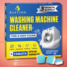 Washing Machine Cleaner, Deodorizer,  Descaler 6-Pack - 3 Month Supply