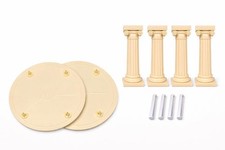 Wedding Cake Separator Set Ivory   2 Plate Tier Support System with 12 Inch...