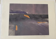 Jack Eggman Original Abstract Copper Monoprint, 30” x 22” inches Arizona Artist