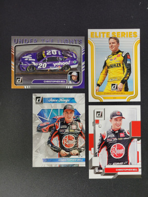Christopher Bell Card Set 2023 Panini Donruss Racing   Race Kings Elite Series
