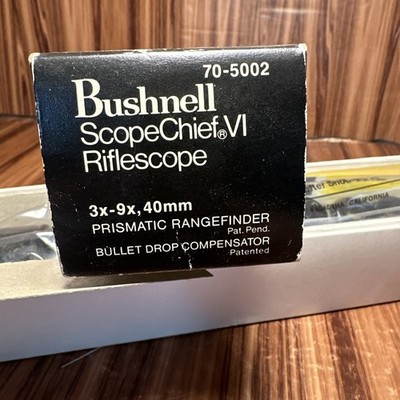 RARE NEW Vintage Bushnell Scopechief VI 4 rifle scope in box 3x-9x
