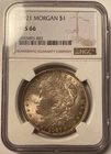 1921-P Morgan Silver Dollar NGC MS66 Light Toning