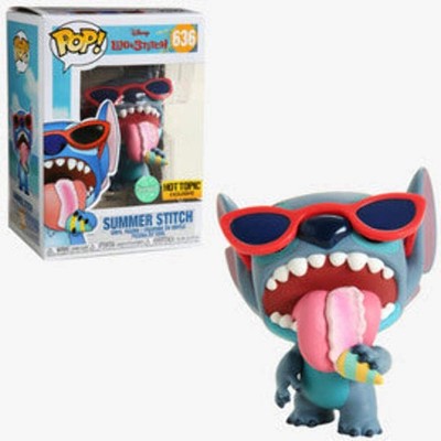 Funko POP! Lilo & Stitch: Summer Stitch (Scented)(Hot Topic)(Damaged Box) #636