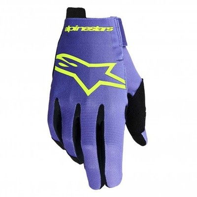 Alpinestars (MX26) Jugend & Kinder MX Handschuhe - Radar - Lila/Gelb Fluo