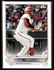 2022 Topps Yadiel Hernandez Washington Nationals #WAS-12