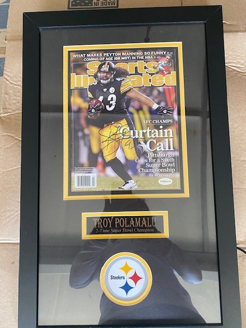 TROY POLAMALU #43 Signed Steelers Sports Illustrated Magazine 01/26/2009 issue