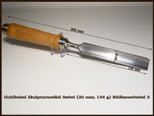 Hohlbeitel Skulpturmeißel Beitel (20 mm; 134 g) Bildhauerbeitel