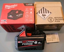 Milwaukee M18 6.0 Amp Forge Battery M18FB6, Bought For A Big Saw, Never Used