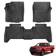Floor Mats Fit for 2016-2023 Toyota Tacoma Double Cab Only Fit Automatic 
