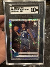 NICKEIL ALEXANDER-WALKER Rookie 2019-20 OPTIC Checkerboard #184  RC SGC 10 Ssp