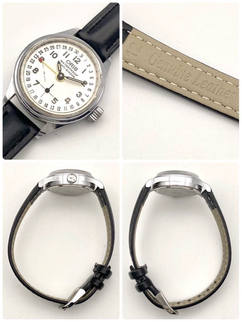 ORIS Hand-Wound Pointer Date Watch Silver 26.5mm … - image 5