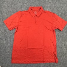 True Classic Polo Shirt Mens 2XL Red Short Sleeve Casual Performance Stretch