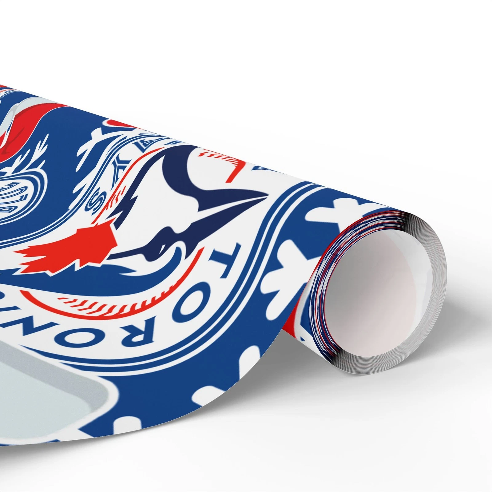 Toronto Blue Jays Gift Wrapping Paper, Baseball Team Holiday