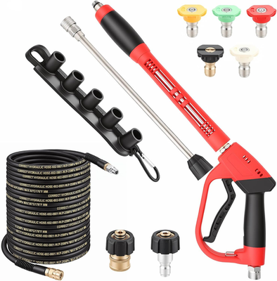 #ad #ad Pressure Washer Gun and Hose Kit 3 8quot; 50Ft Pressure Washer Hose with Pressure W $65.24