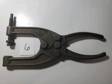 Vintage Squeeze Action Plier Clamp Handtool Made In USA Screw Adjustment