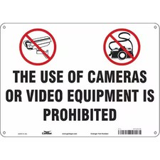 Condor 472Z46 Safety Sign, 10 In Height, 14 In Width, Polyethylene, Horizontal