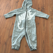 Nike gray and white one piece hoodie outfit nine months