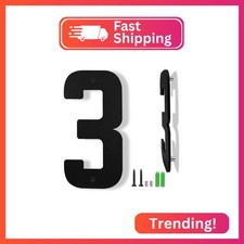 8" Floating House Numbers, Large Metal Address Number for Outside 3