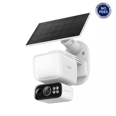 TP-Link - Tapo Wireless Floodlight Pan-Tilt Security Camera, 360° Viewing, 2K...