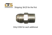 New 3/8" Male JIC x 3/8" British Tapered Pipe Adapter 9011-06-06 Carbon Steel