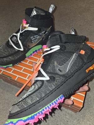 Nike x Off-White Air Force 1 Mid SP Sneaker Black/Clear Black 2022 DO6290-001