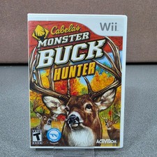 Cabelas Monster Buck Hunter Nintendo Wii One Size White Excellent Hunting Game