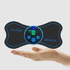 Portable Mini Electric Neck Massager Cervical Massage Stimulator Pain Relief Kit
