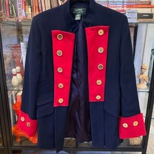 Lauren Ralph Lauren Military Wool Jacket Blazer 6P