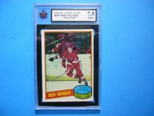 1980/81 O-PEE-CHEE NHL HOCKEY CARD #187 MIKE FOLIGNO ROOKIE RC KSA 7.5 NM+ OPC