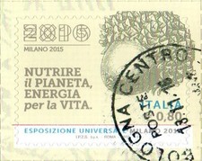 2015 italia repubblica EXPO Milano Xilografie Della Agricoltura Tatti usata