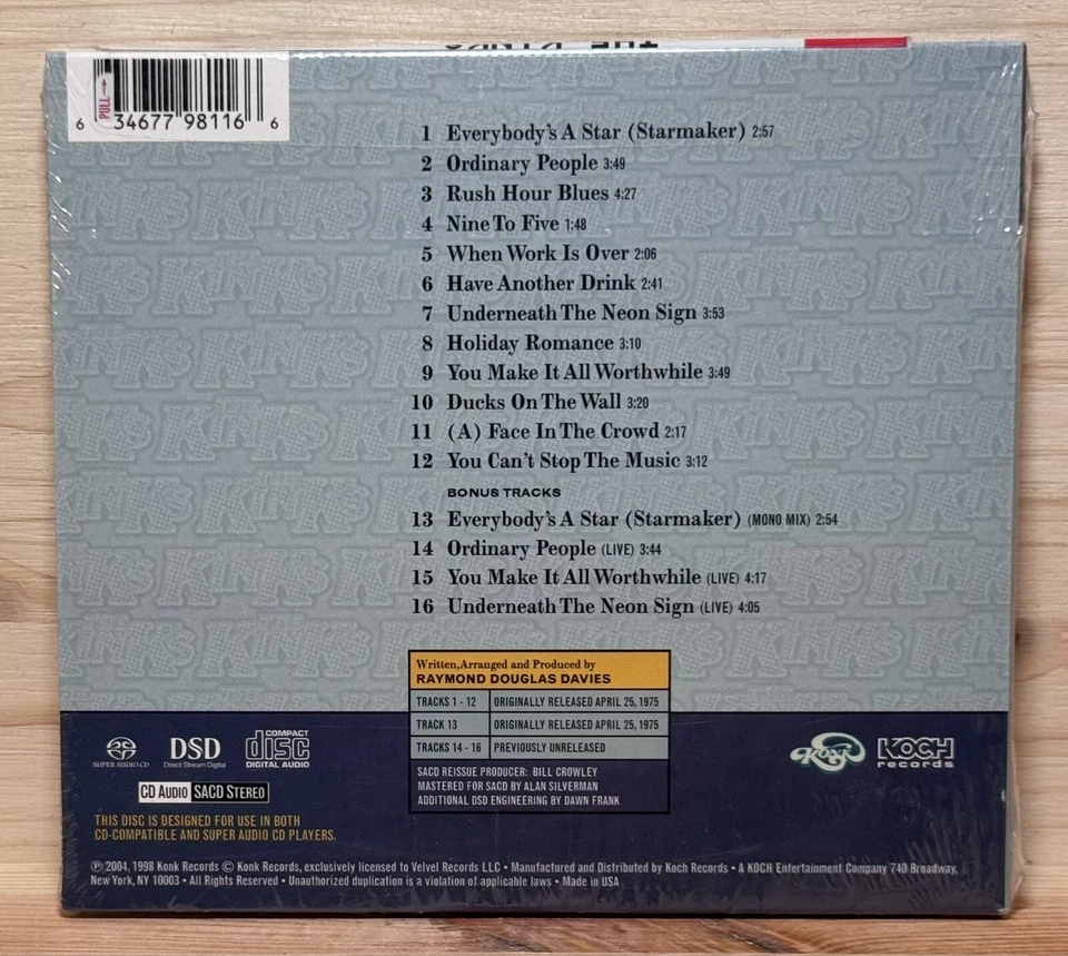 Soap Opera by The Kinks (Super Audio CD (SACD), 2005) Brand New Hybrid SACD - Image 2 of 4