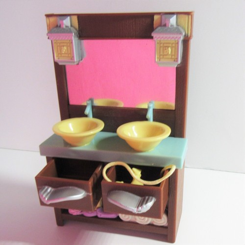 Baño Fisher-Price Loving Family casa de muñecas bañera y lavabo 2008 - Imagen 6 de 7