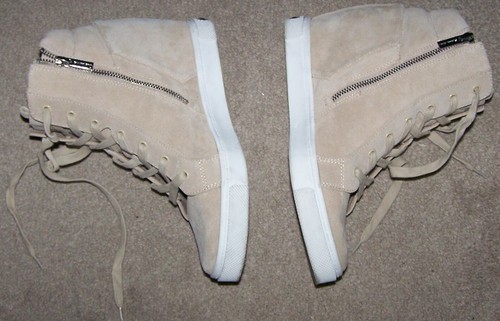Gianni Bini Womens 9.5M Camel Suede Leather Ankle Booties Boots Lace Up & Zip - Picture 8 of 10